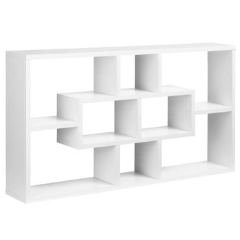 Estante de pared decorativo 85x14,5x47,5cm blanco