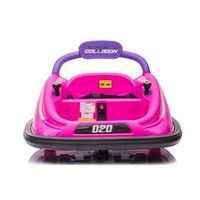 auto de choque poomba 12v rosa - coche electrico infantil para ninos bateria 12v con mando control remoto