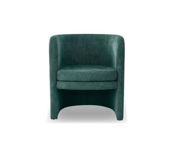 Sillón decorativo hebe verde oscuro