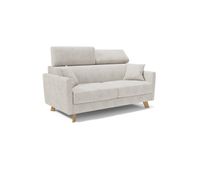 francy sofa cama con reposacabezas ajustables 200 cm mat 160x197 blanco