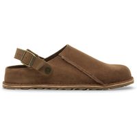 birkenstock sandalias lutry premium u suede leather dark tea para hombre