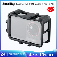 jaula smallrig para dji osmo action 5 pro  4  3 estuche para camara con zapata fria y soporte lateral de liberacion rapida para disparar o luz 5135