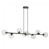 lampara de techo palma transparente 8 luces