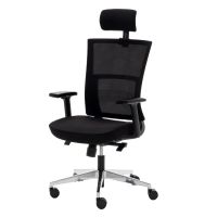 euromof atlanta silla de oficina ergonomica negra