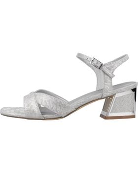 de MENBUR SANDALIAS DE FIESTA MUJER MODELO 24751M COLOR PLATA SILVER