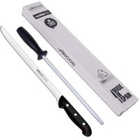 arcos  juego cuchillo jamonero arcos y chaira 2 uds  juego cuchillos arcos  cuchillos jamonero arcos 275 mm  afilador arcos tipo chaira 230 mm jamonero profesional envase ecologico  maitre