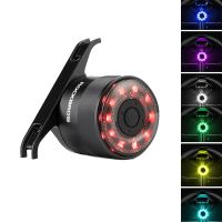 luz trasera para bicicleta rockbros q1 con bateria de 300mah 5 modos de iluminacion resistente al agua ipx5 recargabl