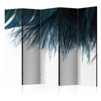 Biombo - Dark Blue Feather Ii (225x172 Cm)