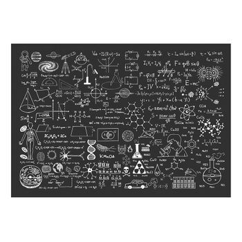 Papel Pintado 3d - Science On Chalkboard (300x210 Cm)