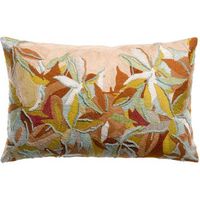 funda bordada vivaraise alina - algodon 100  - dragee - 40 x 65 cm