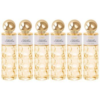 Pack De 6 Eau De Parfum Mujer Saphir Velvet Celestial 200 Ml