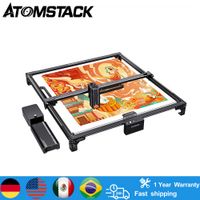 atomstack-grabador laser a70 max para escritorio maquina de grabado de corte de madera y metal acrilico cnc area de trabajo de 850x800mm 70w35w