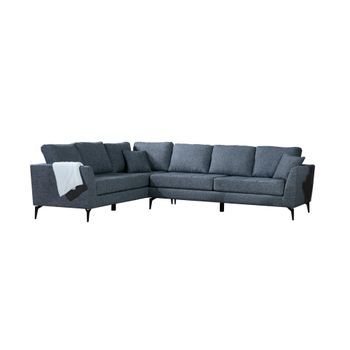 Sofá Rinconera Tempo Izquierdo Gris Oscuro
