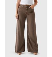 guess para mujer w5ra82wfd53 pantalon bellflower marron 32 casual lyocell