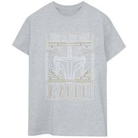 disney camiseta manga larga the mandalorian the way para mujer