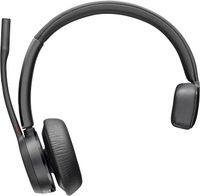 poly - auriculares inalambricos voyagerr4310ruc plantronics - auriculares de un solo oido - se conectan a pcmac con el adaptador bluetooth usb-c y a celulares a traves de bluetooth