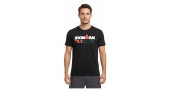Camiseta manches courtesironman 70 3 en provence aix courtes noir homme