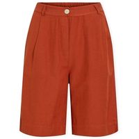 vila short noos prisilla trousers - burnt brick para mujer