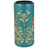 paraguero de ceramica verde d22x45