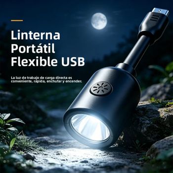 Nueva linterna LED mini brillante tipo C, portátil, universal, ajustable, para ciclismo, luz nocturna multiusos