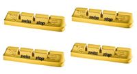 swissstop racepro yellow king x4 inserciones de pastillas de freno ruedas de carbono para campagnolo