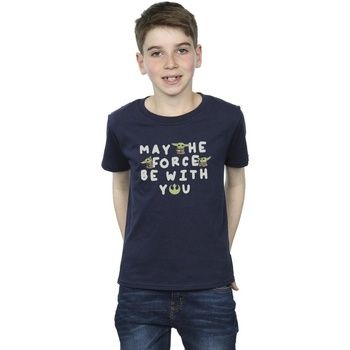 Disney Tops y Camisetas The Mandalorian May The Force Be With You para niño
