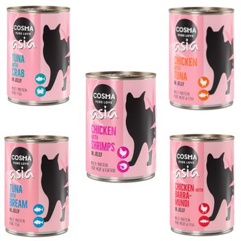 Cosma Original o Asia 24 x 400 g - Pack Ahorro - Asia Pack mixto II: 5 variedades