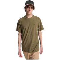 quiksilver camiseta camiseta slub roundneck manga corta verde caqui para mujer