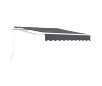 toldo articulado bitonto retractil manual 350 x 250 cm gris oscuro encasa