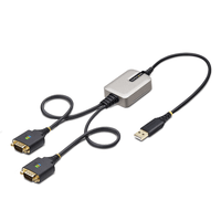 adaptador serie usb a serie de 2 puertos de 60cm ftdi rs232