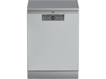 REACONDICIONADO Seminuevo Bueno Lavavajillas - Beko BDFN26430X, 14 Servicios, 6 Programas, 60 cm Ancho, SelFit, SteamGloss, Inox