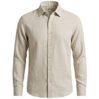 40weft camisa manga larga braid 31642670 - 56025-w2139 panna para hombre