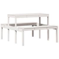 mesa de picnic  mesa de camping  mesa de jardin madera maciza de pino blanco 110x134x75 cm