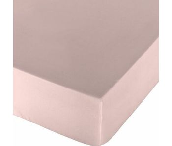 Sábana bajera ajustable naturals rosa cama de 90 (90 x 190 cm)