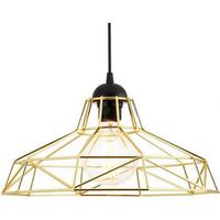 lampara de techo diseno industrial - lampara colgante retro - nova dorado