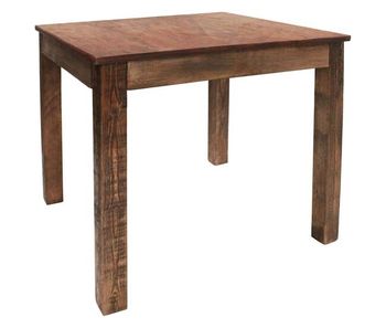 Vidaxl mesa de comedor de madera reciclada mixta 82x80x76 cm