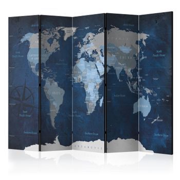 Biombo - Dark Blue World (225x172 Cm)