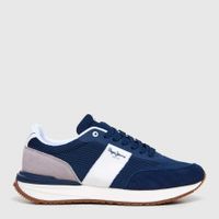 pepe jeans zapatillas buster knit marinas pms60039-595