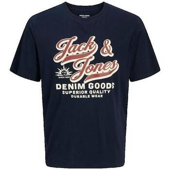 Jack & Jones Camiseta T-shirt col rond bleu ciel para hombre