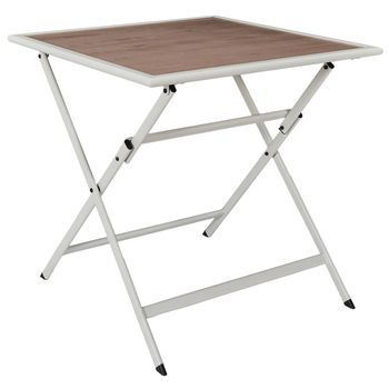 Mesa Metal Bcn Blanca 70x70