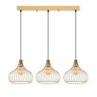 lampara de techo teldamla-11925 oro brillante metal 76x22x120 cm