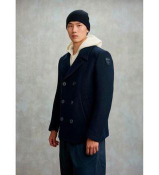 Blauer para hombre. 25WBLUC01378 Chaqueta Peacoat Chopin marino (L), Casual, Lana