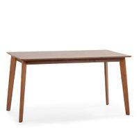 mesa de comerdor 140x80 cm color nogal madera maciza