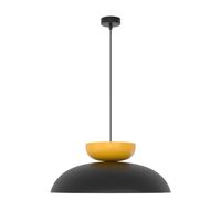 lampara colgante sava negroamarillo