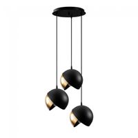lampara colgante harvey 20 negrooro 3 luces