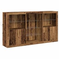 aparador led madera vieja 1815 x 37 x 100 cm vidaxl