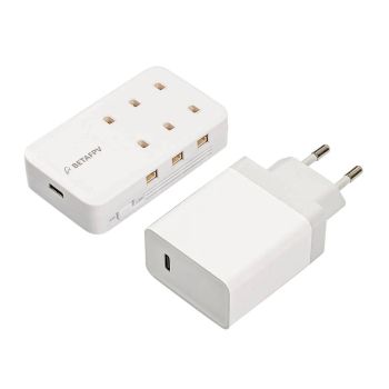 Cargador de batería BETAFPV de 6 puertos 1S 30W 1A para batería de litio con conector BT2.0 PH2.0