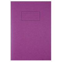 silvine a4 exercise book ruled purple pk10