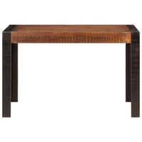 mesa de comedor  mesa de cena madera maciza de mango marron miel 120x60x76 cm