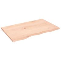 encimera de bano  mueble de bano madera maciza sin tratar 80x50x2 cm